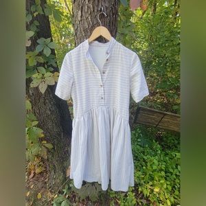 Striped Linen dress size L